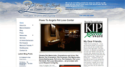 Desktop Screenshot of pawstoangels.net